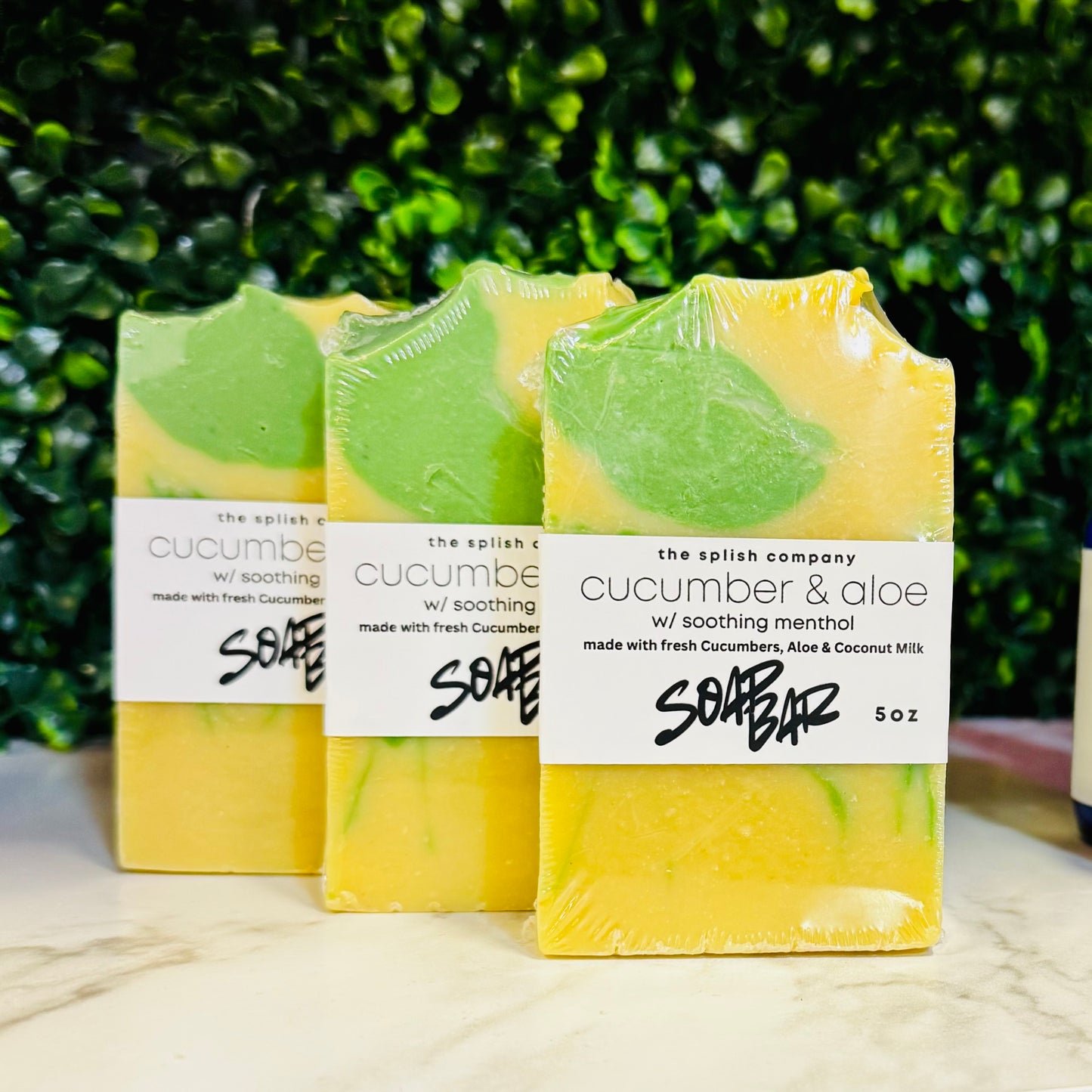 Cucumber & Aloe Soothing Menthol Soap Bar