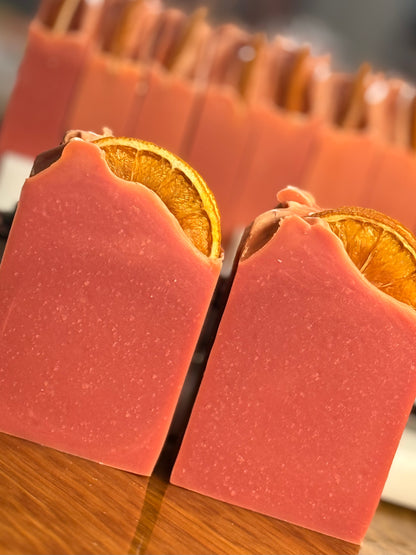 Orange Cranberry Spice Soap Bar